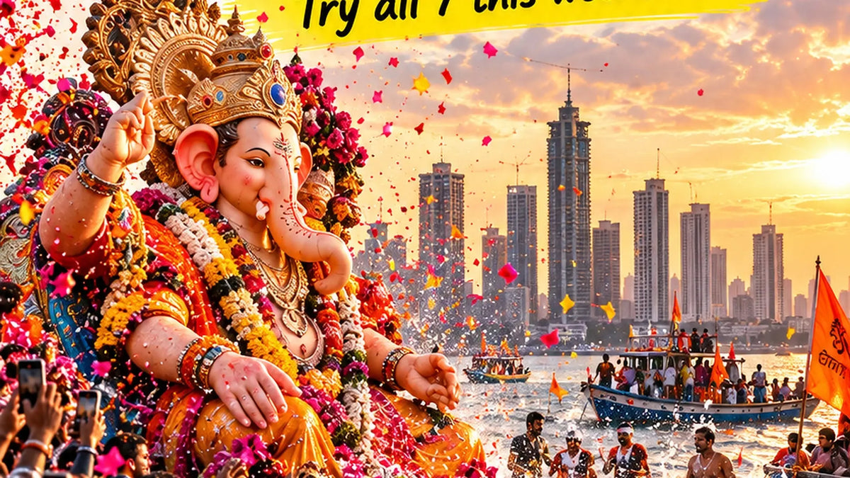 7 Photos Every Mumbai Photographer Should Try This Weekend — Ganpati Visarjan Edition 📸