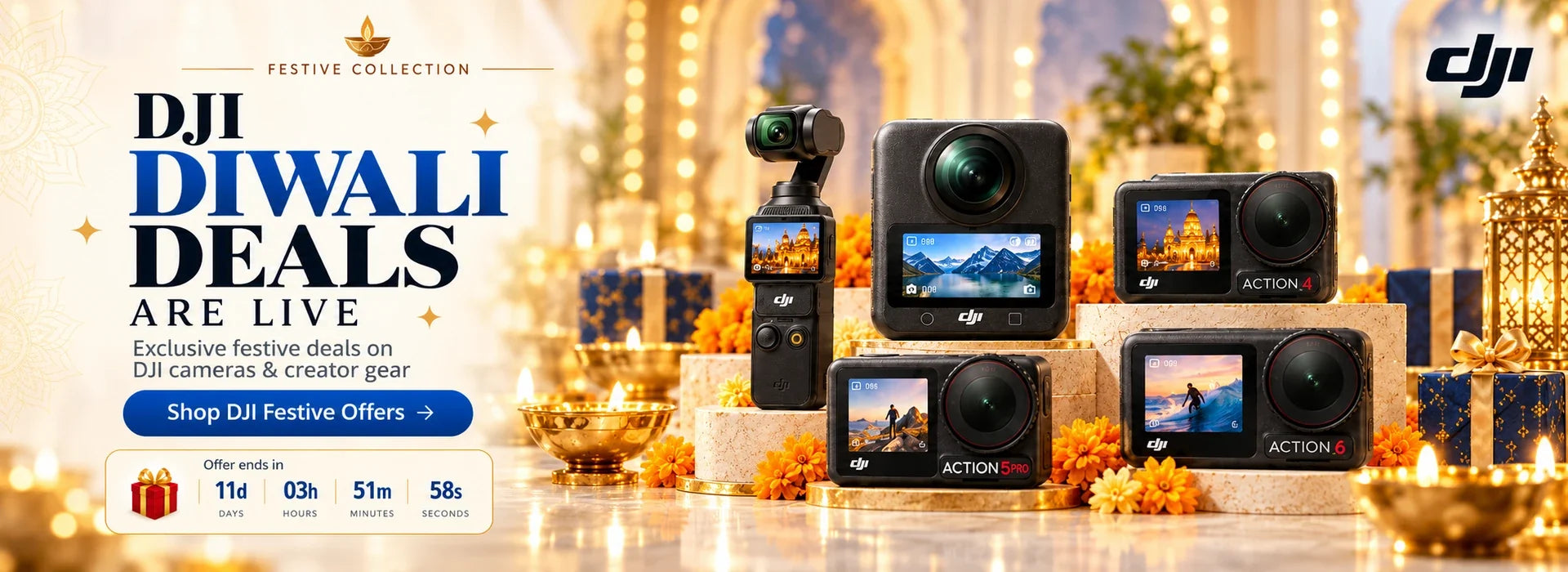 DJI Diwali Sale 2026 India | Osmo Action, Pocket 3 & 360 Deals – Royale ...