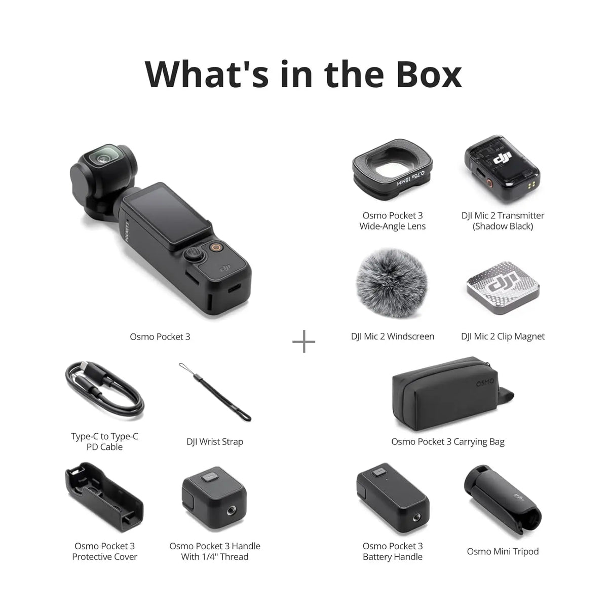 DJI Pocket 3 Creator Combo Vlogging Camera with 1-Inch CMOS Sensor DJI