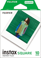 Fujifilm Instax Square Instant Film White Frame | 10 Exposures| Fujifilm