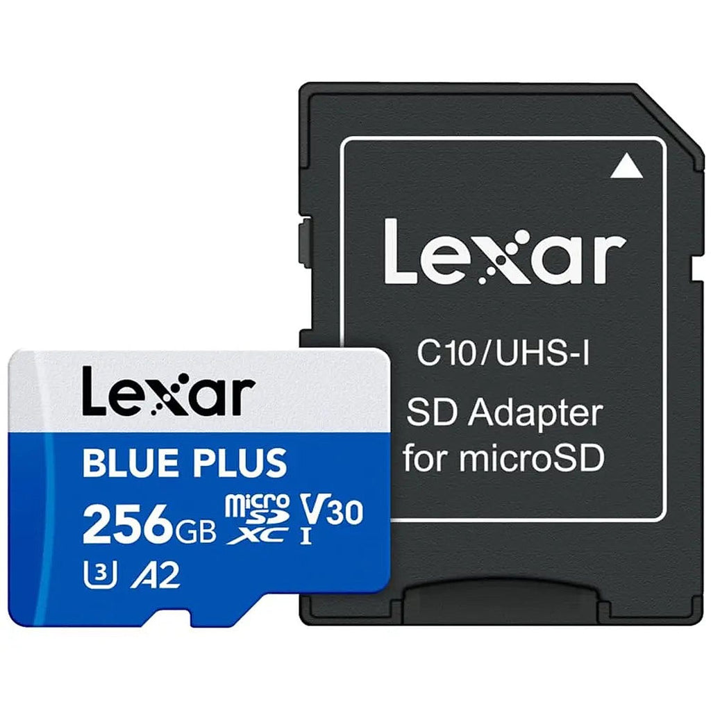 Lexar Blue Plus 256GB UHS I microSD Memory Card Lexar