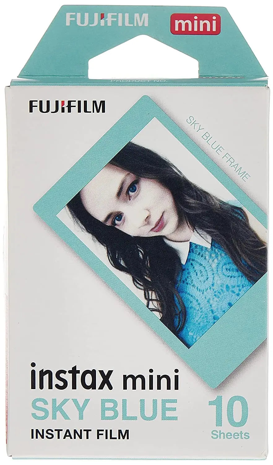 Fujifilm Instax Mini Designer Instant Film Sky Blue Frame | 10 Sheets | Fujifilm