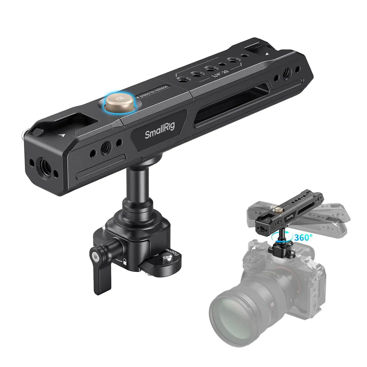 SmallRig Brand Rotating Top Handle with NATO Clamp 4152 SMALLRIG