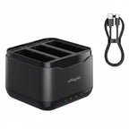 TEKTONIC Battery Charger Hub for Action 5 5 Pro 6 and 360 Fast Charging Multi Battery Charging Hub TEKTONIC