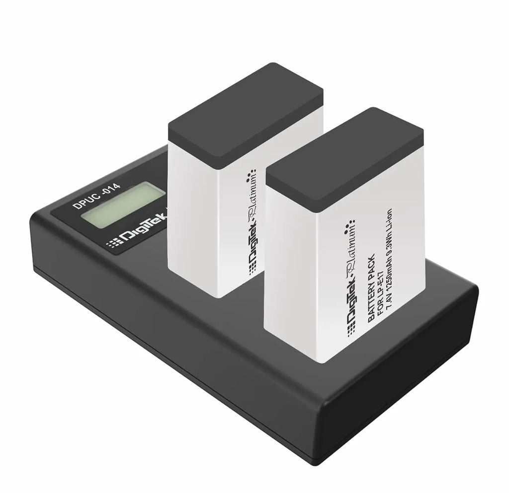 Digitek Platinum DPUC-014 Dual Port LCD Battery Charger Digitek