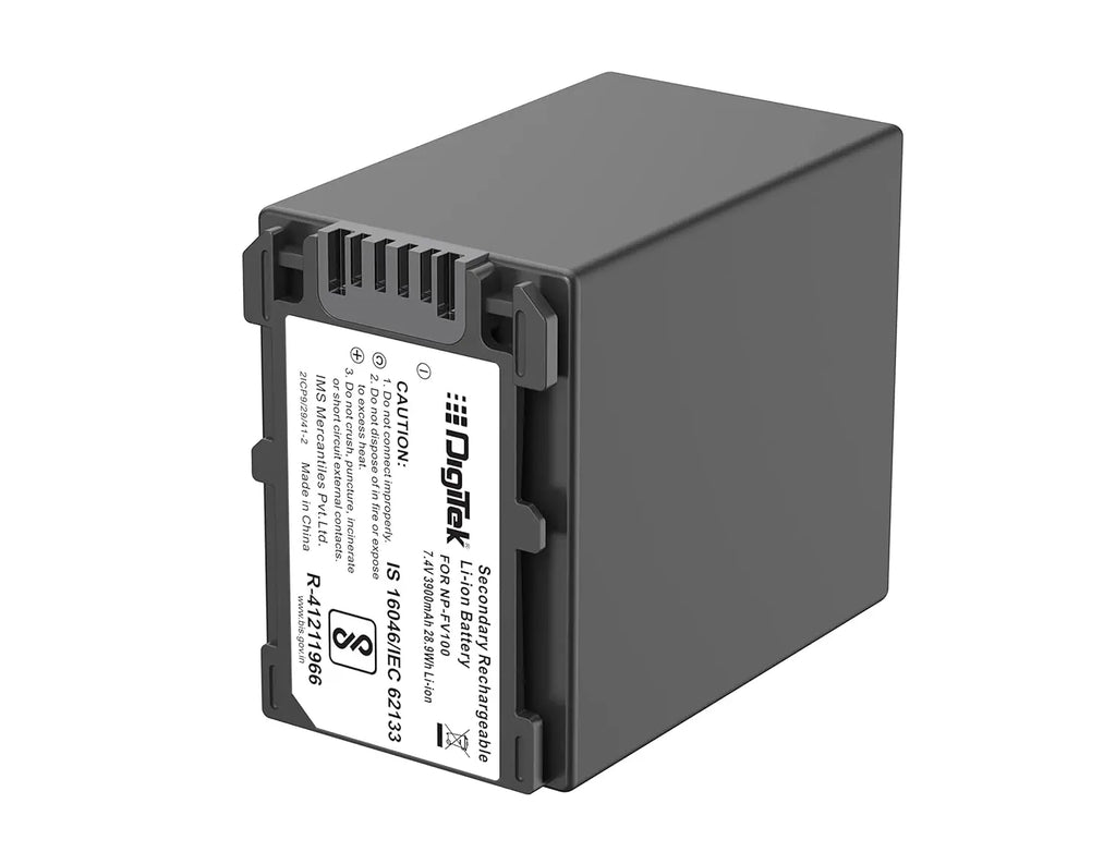 DIGITEK NP-FV100 3900mAh Extra Power Rechargeable Li-ion Battery Digitek