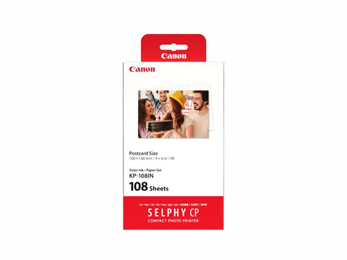 Canon KP-108IN Color Ink & Photo Paper Set for SELPHY Printers Canon
