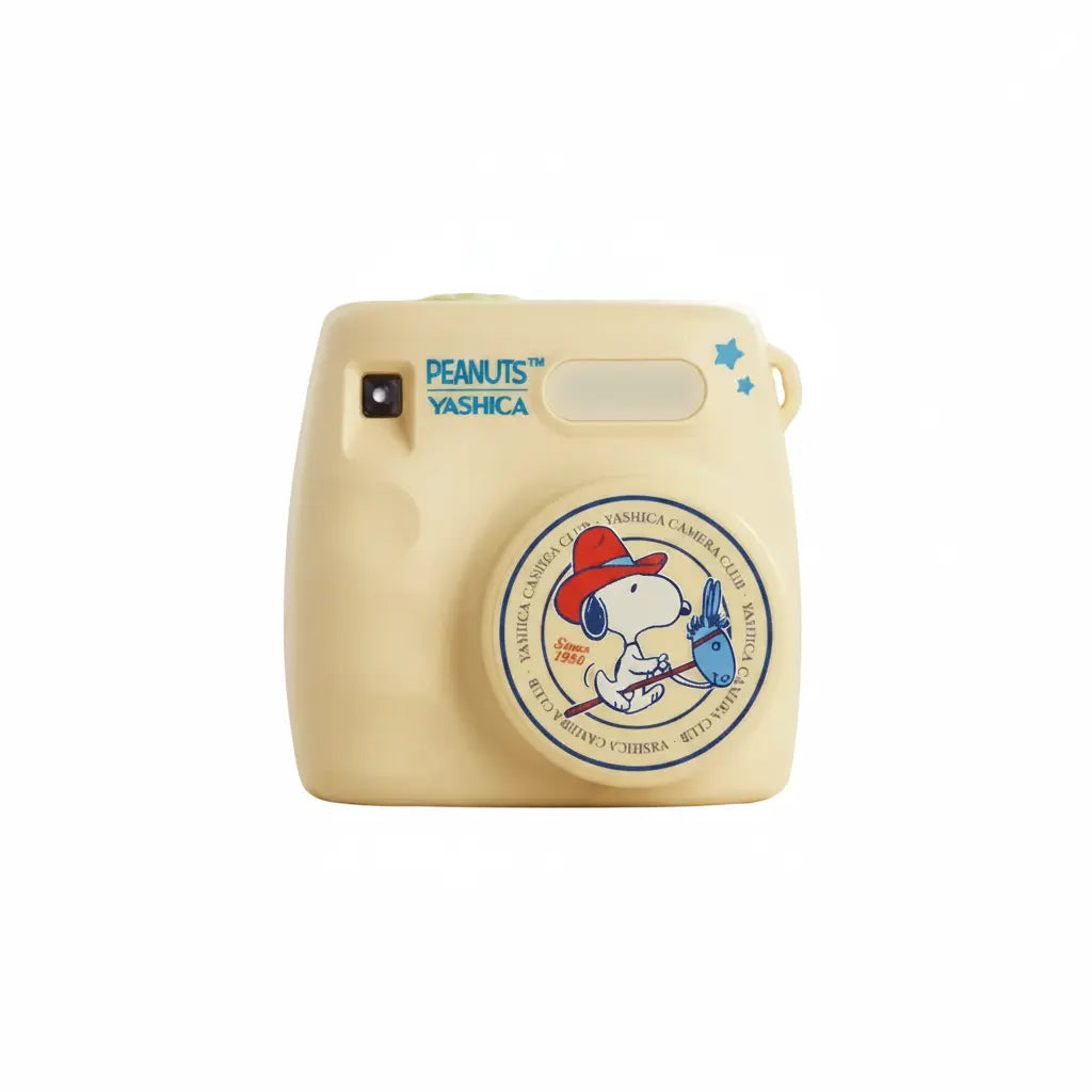 Yashica x Peanuts Mini Digital Camera Cream Compact Point and Shoot Camera Yashica