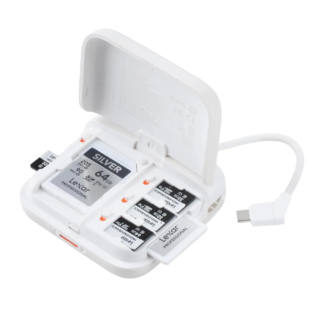 PGYTECH CreateMate Mini Card Reader Case Type C Ivory White PGYTECH