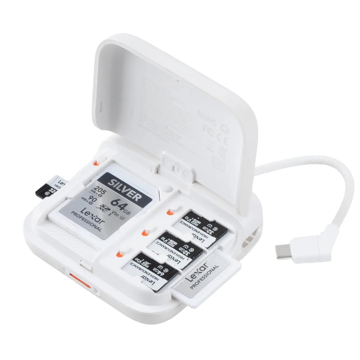 PGYTECH CreateMate Mini Card Reader Case Type C Ivory White PGYTECH
