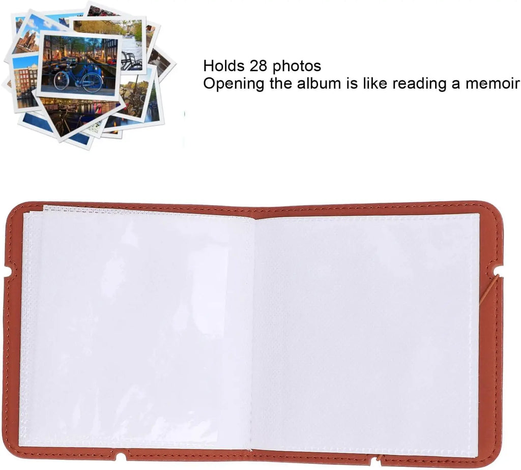 Tektonic Instant Camera Photo Album 28 Sheets Mini Brown TEKTONIC