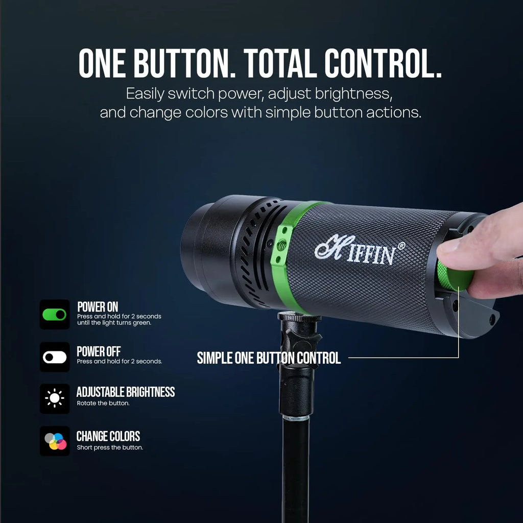 HIFFIN G Flash PRO RGB Photography Flashlight Portable Video Light 30W LED HIFFIN