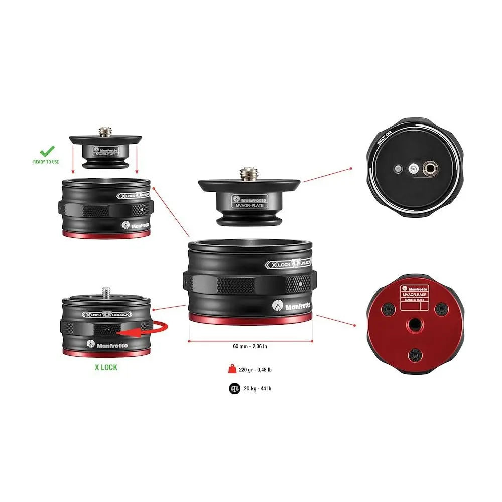 Manfrotto MOVE Quick Release System Base Only Manfrotto