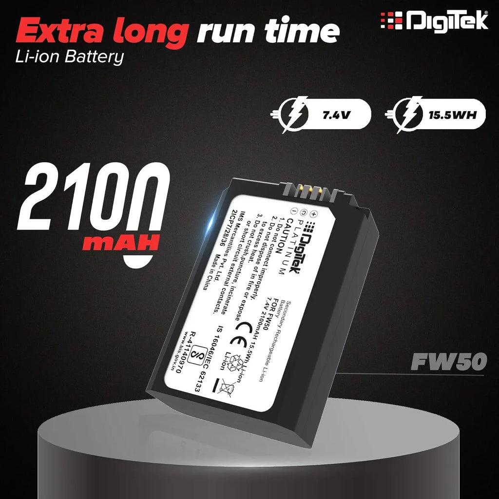 DIGITEK Platinum FW50 Lithium-Ion Rechargeable Battery Digitek