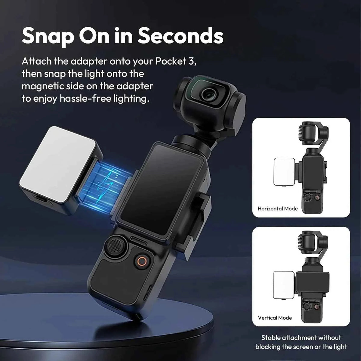 Ulanzi LM001 Magnetic Mini Light for DJI Osmo Pocket 3 5800K LED