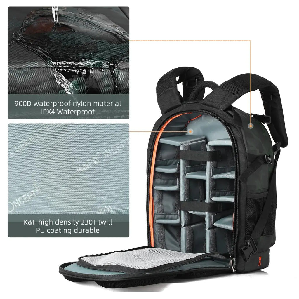 K&F Concept 23L Waterproof Camera Backpack K&F