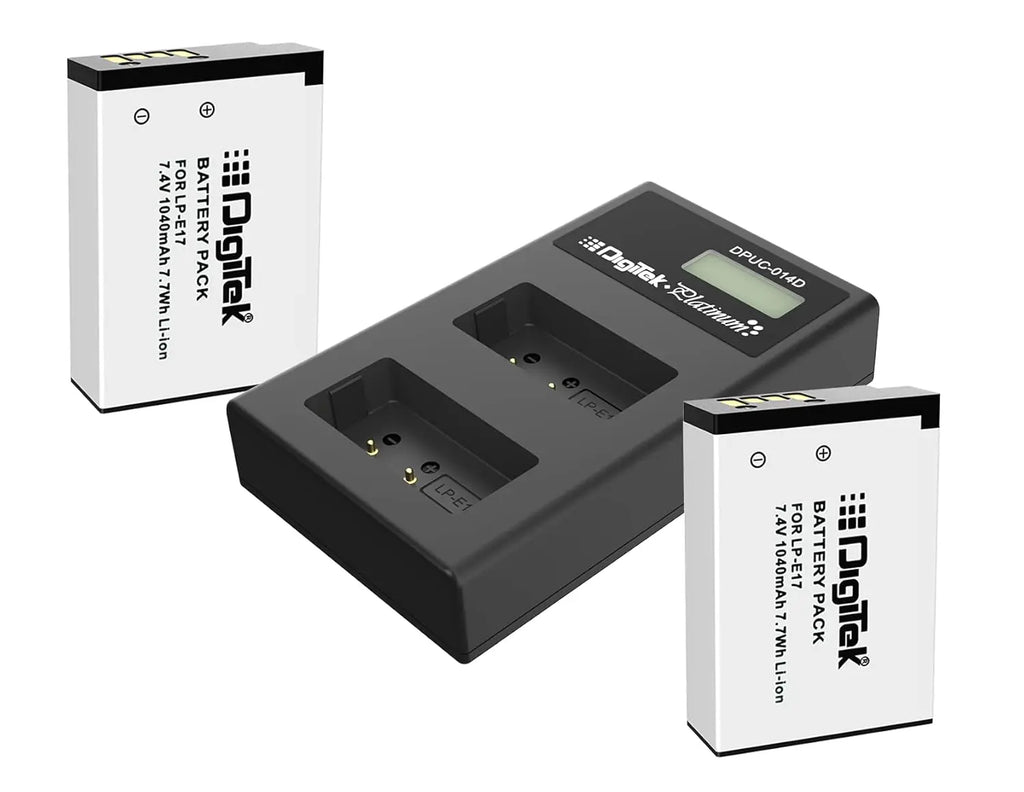 Digitek Platinum DPUC-014 Dual Port LCD Battery Charger Digitek