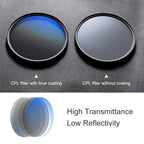 K&F Concept 67mm Classic Series Slim Multi-Coated Circular Polarizer (CPL) Filter K&F