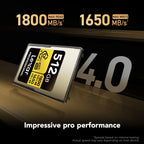 Lexar Professional GOLD Series 512GB CFexpress 4.0 Type A Memory Card Lexar