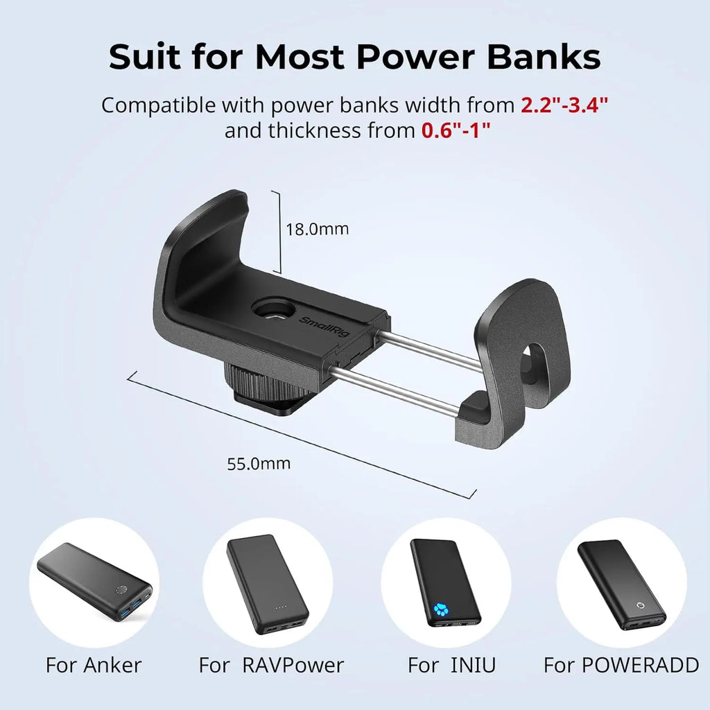 SmallRig Power Bank Clamp with Cold Shoe Mount 4600 SMALLRIG