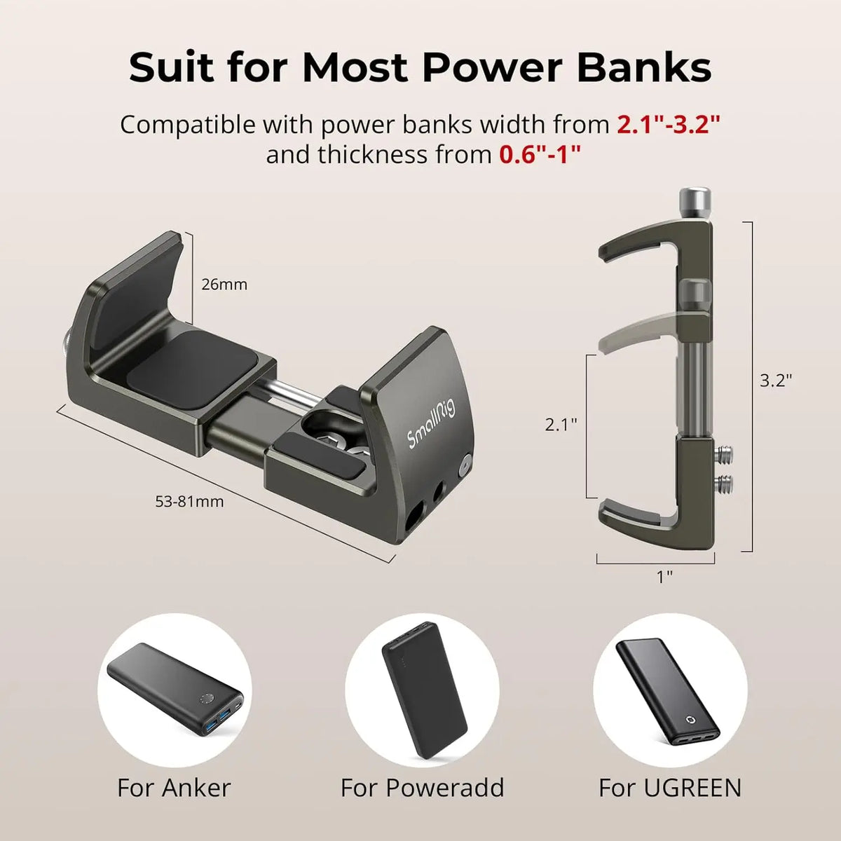 SmallRig Universal Power Bank Holder 2790 SMALLRIG