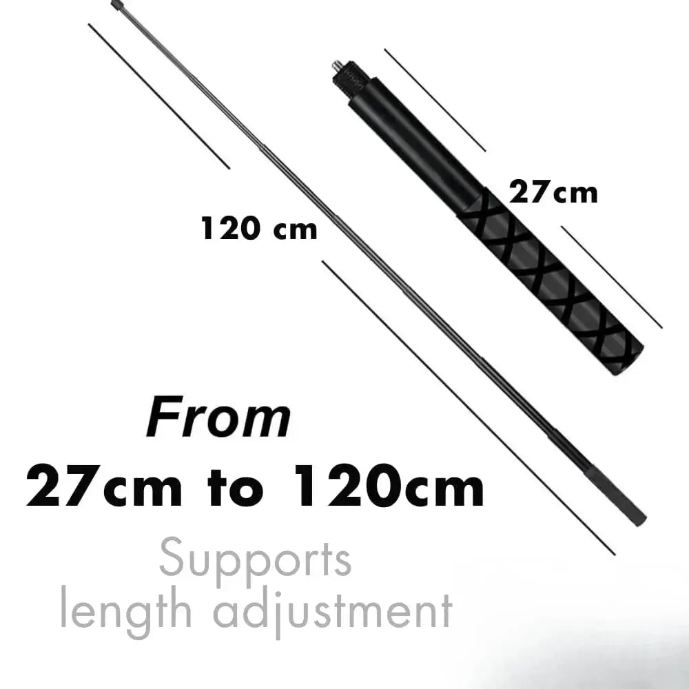 TEKTONIC 120cm Invisible Selfie Stick for Action Cameras Extendable Monopod TEKTONIC