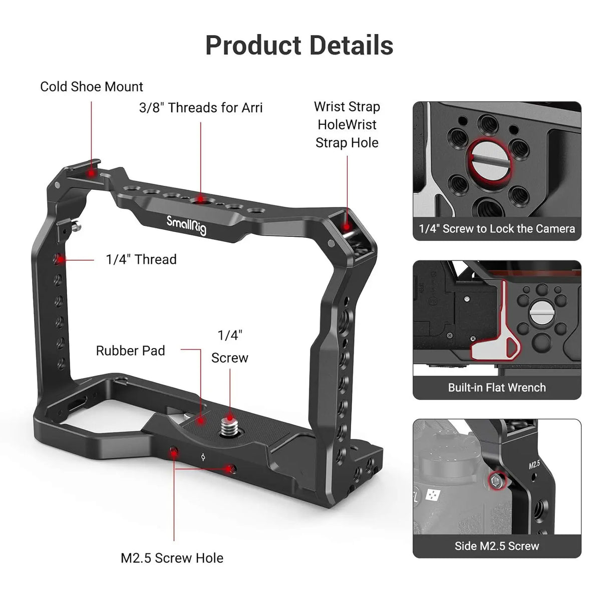 SmallRig Light Weight Camera Cage for Sony A7 III A7R III A9 2918 SMALLRIG
