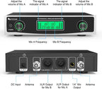FIFINE K040 Dual Wireless Handheld Microphone System | UHF Cordless Dynamic Microphones with Dual-Channel Receiver Fifine