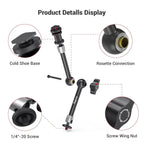 Smallrig Articulating Rosette Arm Max 11 Inches Long 1498B SMALLRIG