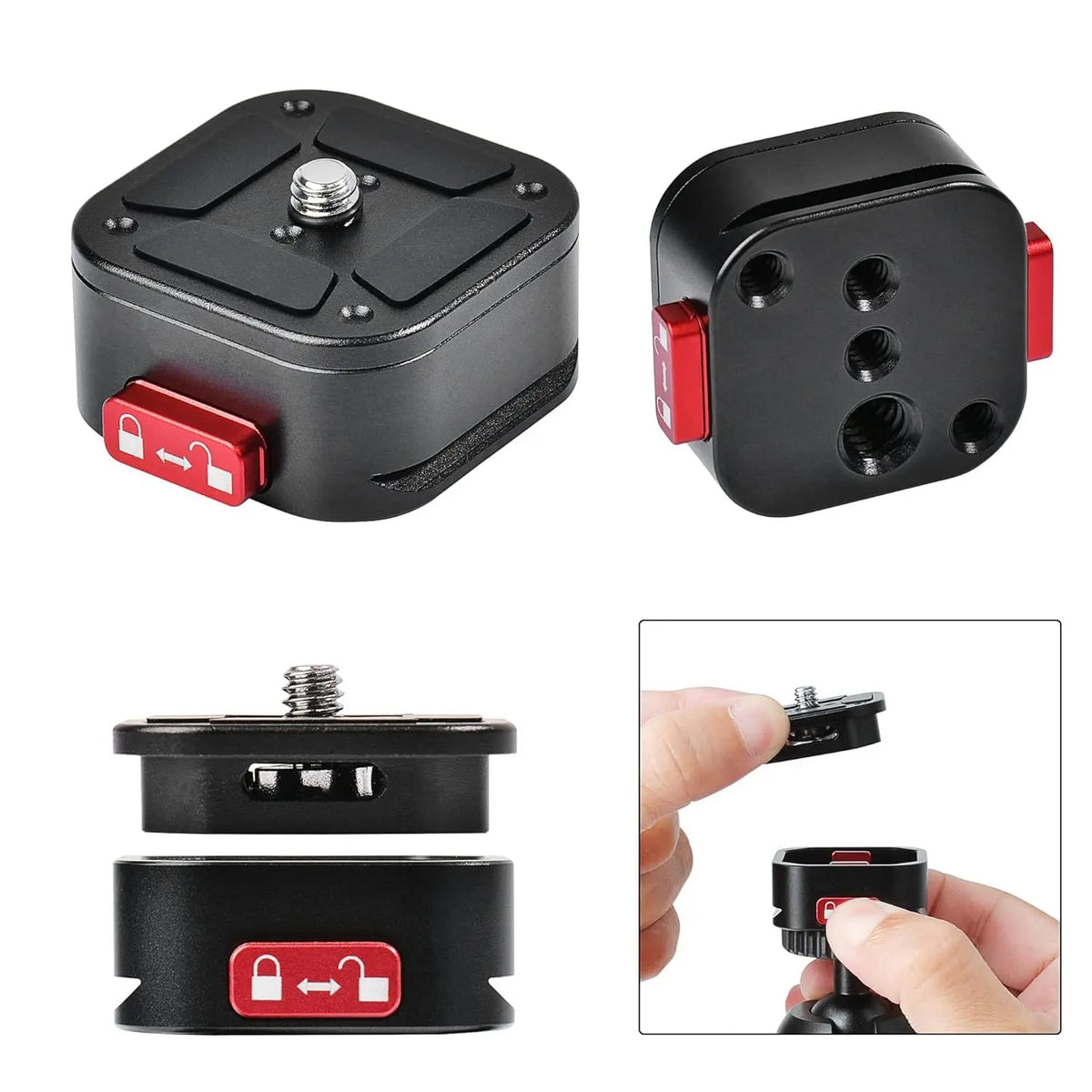 Claw Quick Release QR Plate Kit for DSLR and Mirrorless Cameras Rapid Connect Adapter TEKTONIC