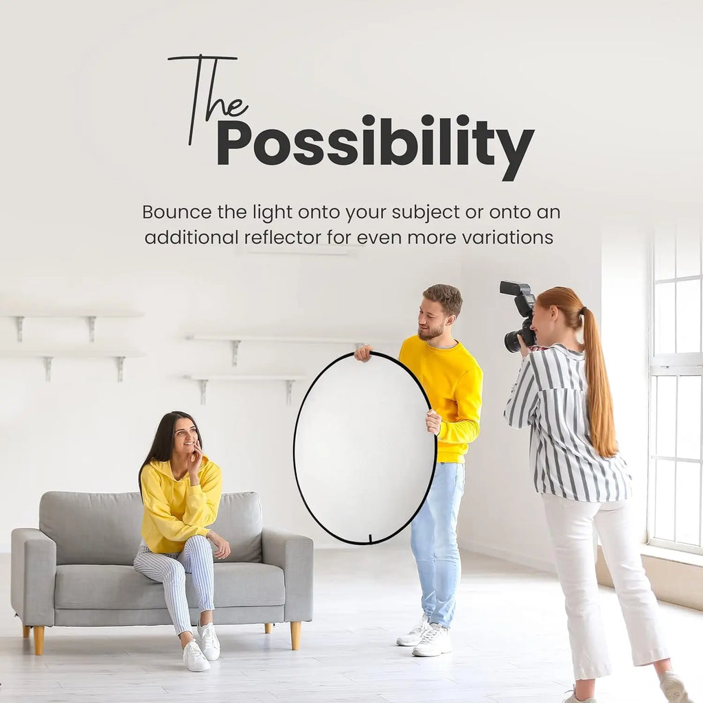 Digitek DRB 5-1 45-Inch 5-in-1 Collapsible Camera Reflector for Studio Photography Digitek