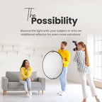 Digitek DRB 5-1 45-Inch 5-in-1 Collapsible Camera Reflector for Studio Photography Digitek