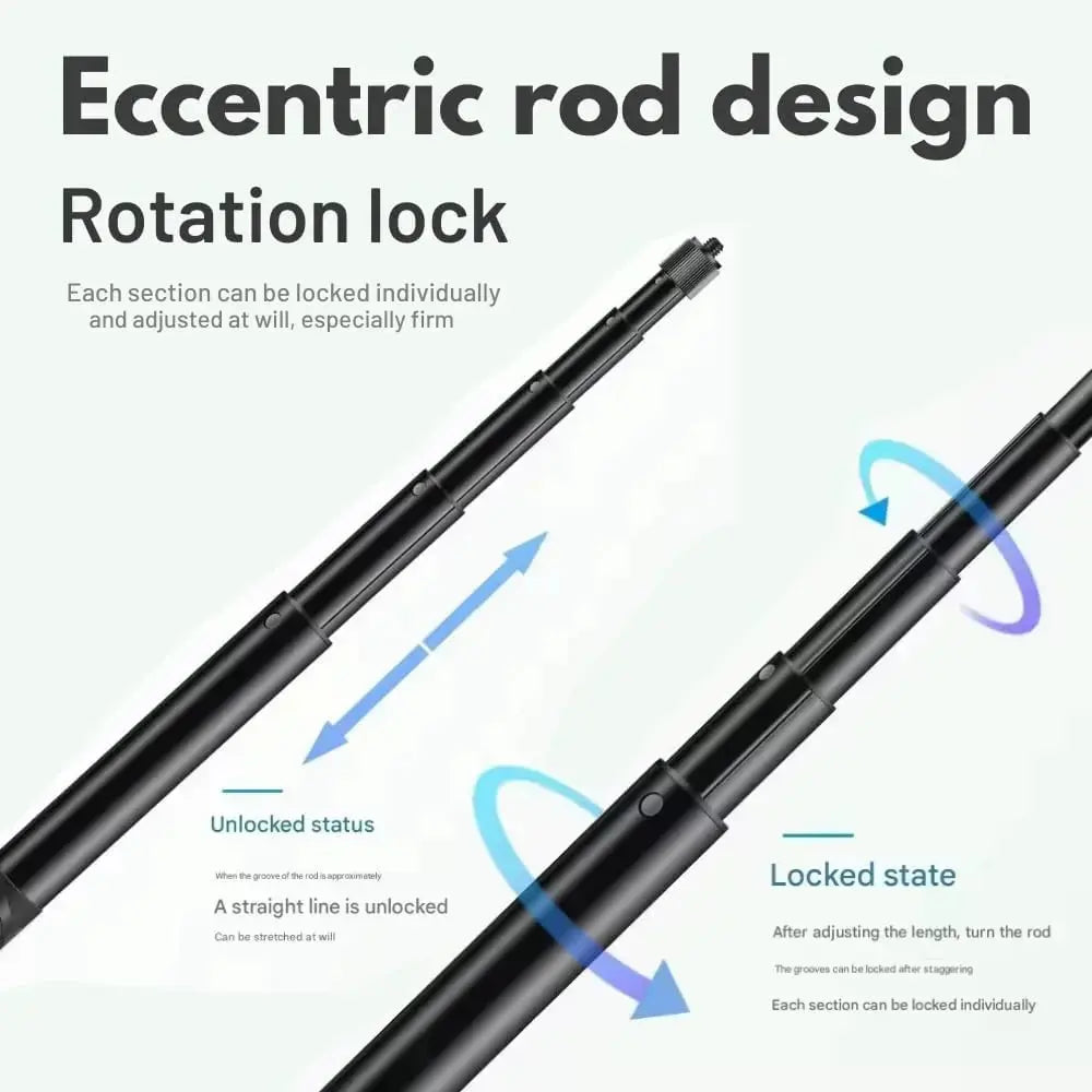 TEKTONIC 120cm Invisible Selfie Stick for Action Cameras Extendable Monopod TEKTONIC