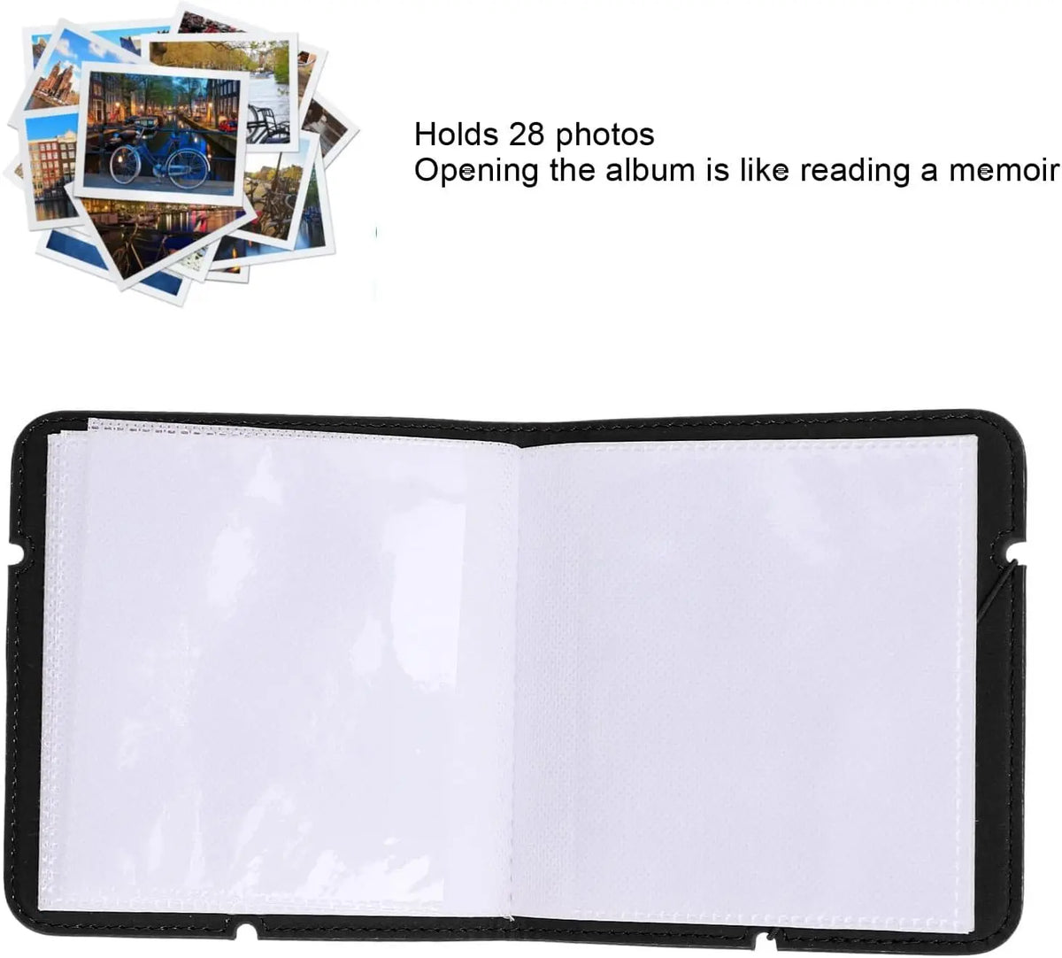 Tektonic Instant Camera Photo Album 28 Sheets Mini Black TEKTONIC
