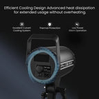 HIFFIN COB-150P 150W Bi-Color LED Video Light for Photography & Videography | 3200K-5600K | 13800 Lux @1m | 18cm Reflector | Infrared Remote Control Hiffin