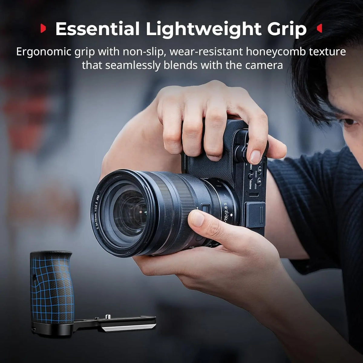 SmallRig L Shape Handle for Nikon ZR with Silicone Grip 5466 SMALLRIG