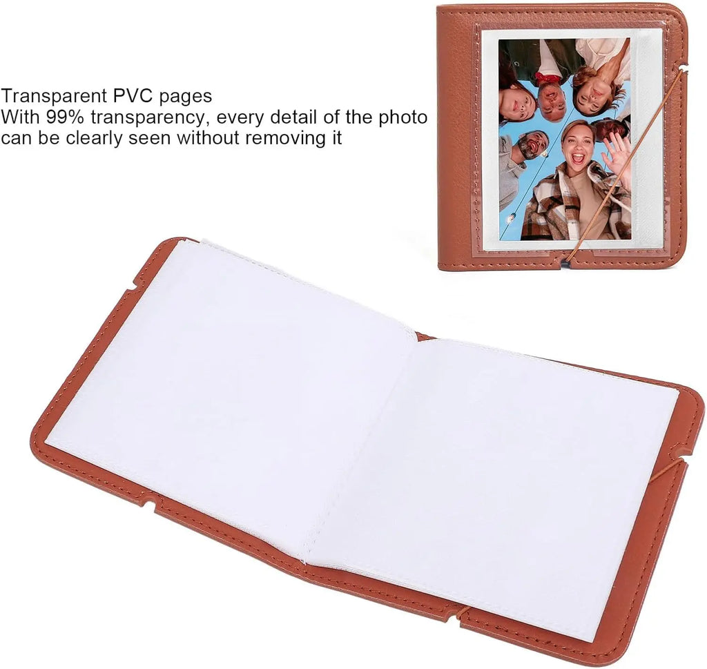 Tektonic Instant Camera Photo Album 28 Sheets Mini Brown TEKTONIC