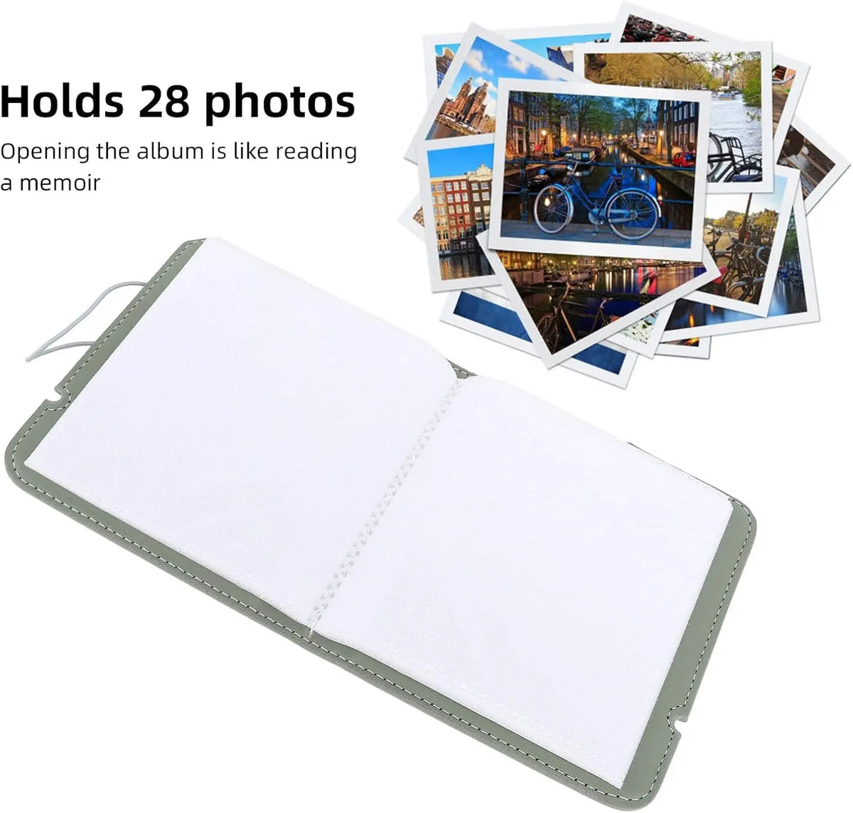 Tektonic Instant Camera Photo Album 28 Sheets Grey Mini TEKTONIC