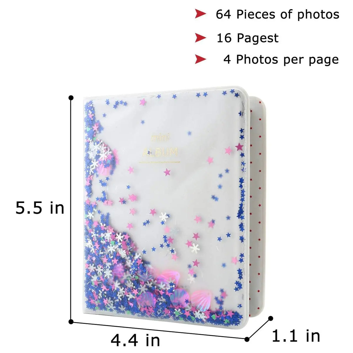 Tektonic Mini Photo Album 64 Pockets Blue TEKTONIC