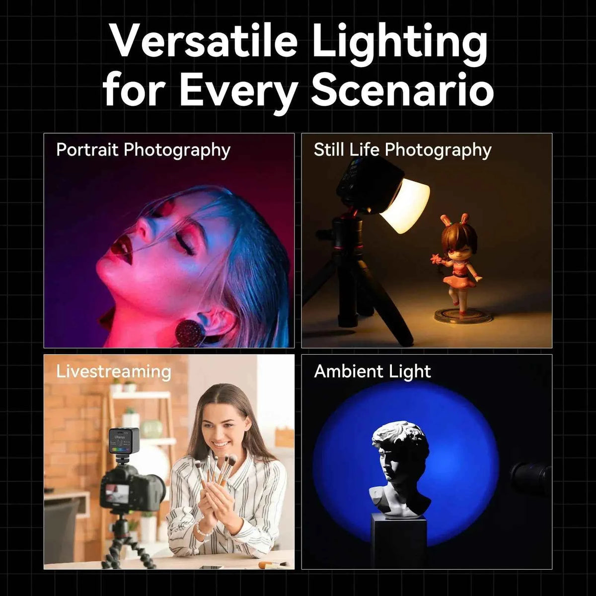 Ulanzi L3 RGB LED Waterproof Video Light Mini Magnetic Cube 2700K 7000K