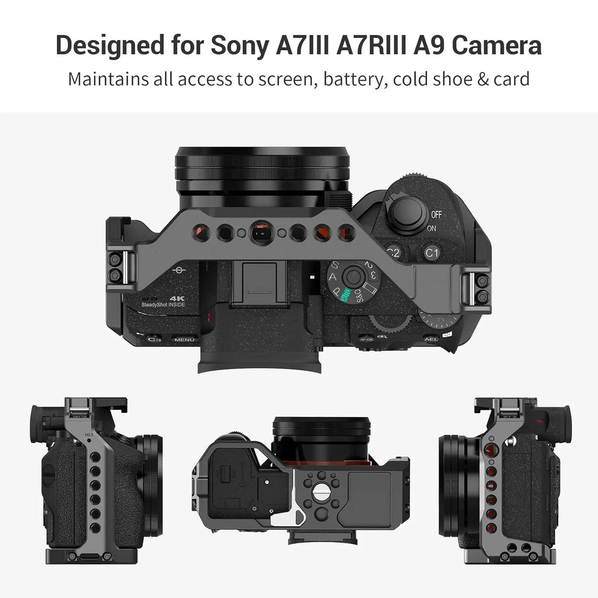 SmallRig Light Weight Camera Cage for Sony A7 III A7R III A9 2918 SMALLRIG
