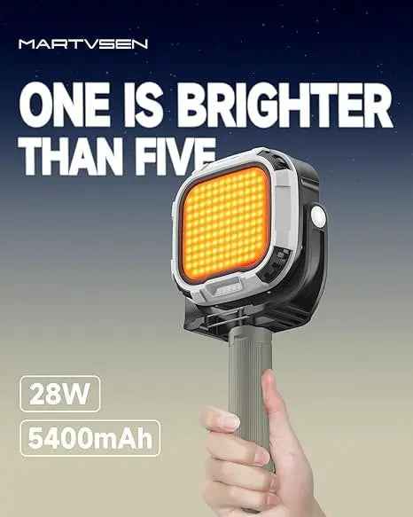 TEKTONIC 28W Pocket LED Fill Light Rechargeable Dimmable Video Lamp
