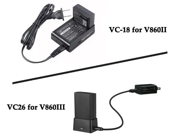 Godox VC 18 VB18 Li ion Battery Charger for V860II and V850II Flash Godox