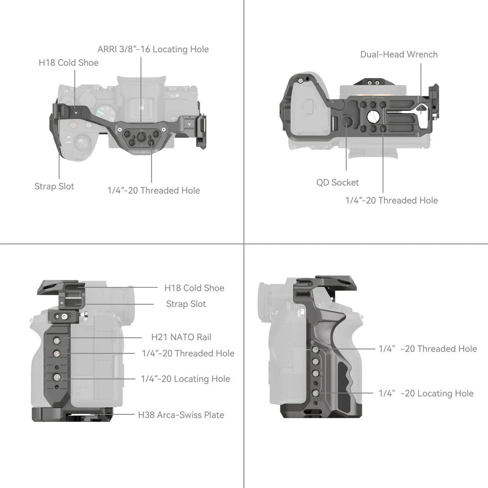 SmallRig 4481 HawkLock quick release cage for Sony A7 IV and A7R - view 3