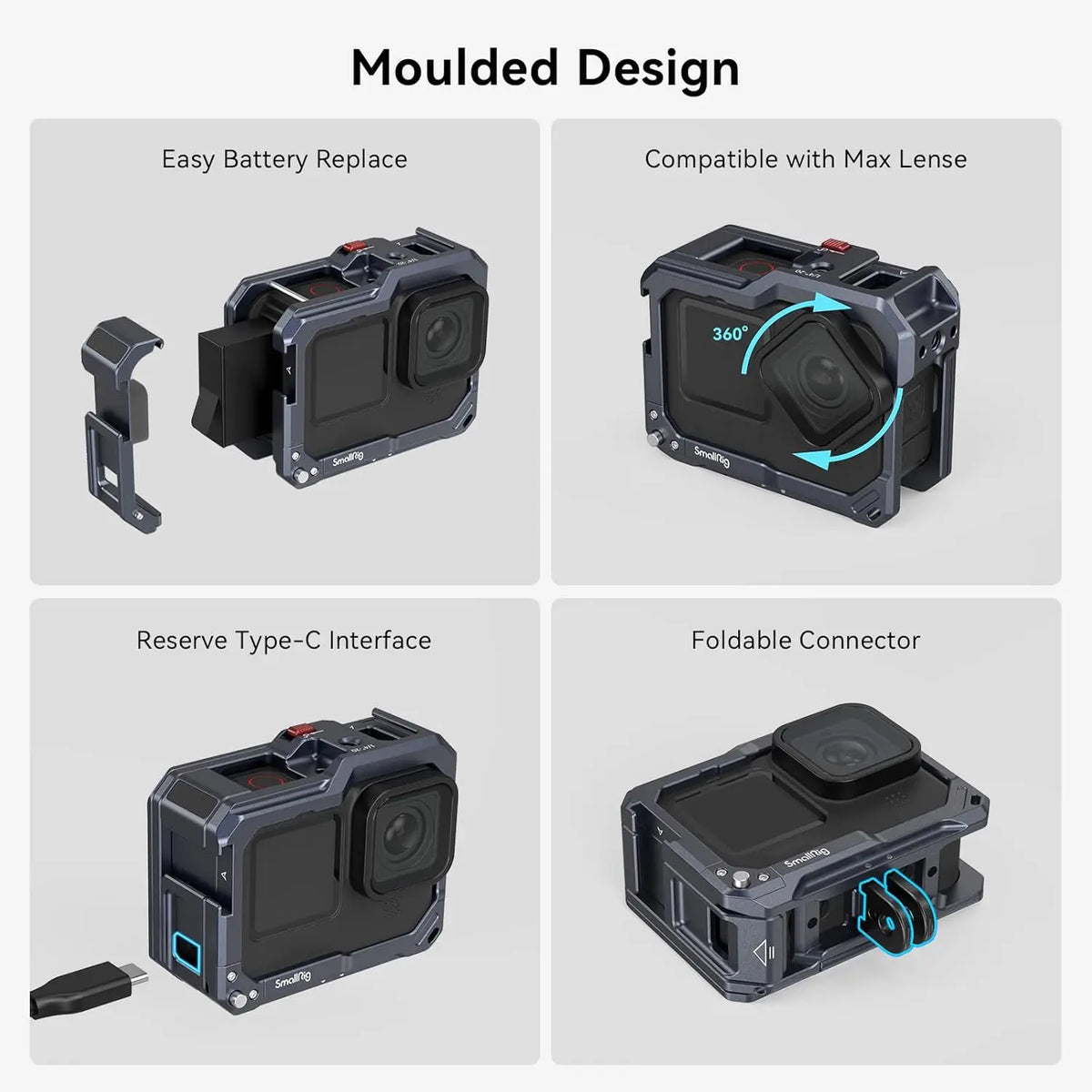SmallRig Camera Cage for GoPro HERO11 HERO10 HERO9 3084B SMALLRIG