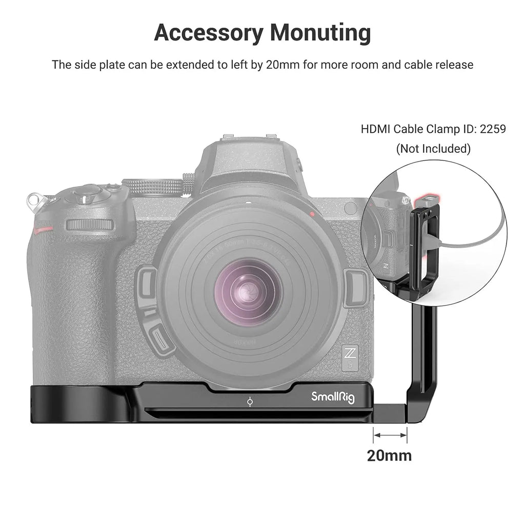 SmallRig L Bracket for Nikon Z5 Z6 Z7 Z6II Z7II Camera 2947 SMALLRIG