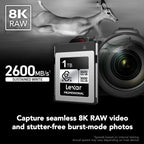 Lexar 1TB Professional CFexpress Type B Silver 4.0 Memory Card Lexar