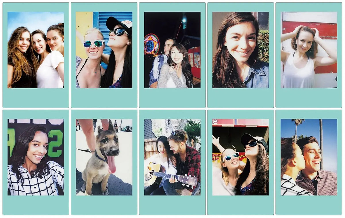 Fujifilm Instax Mini Designer Instant Film Sky Blue Frame | 10 Sheets | Fujifilm