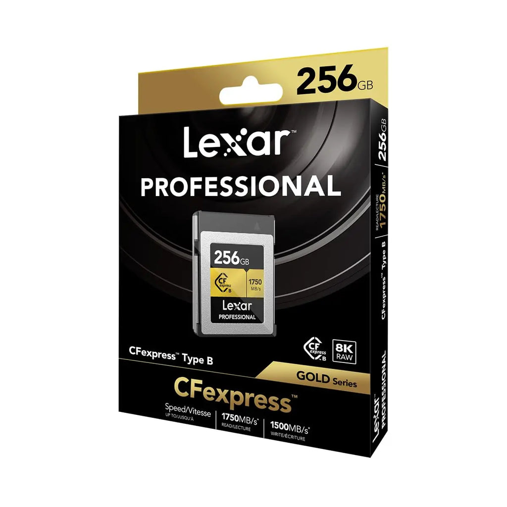 Lexar 256GB Professional CFexpress Type B Memory Card Gold Series Lexar