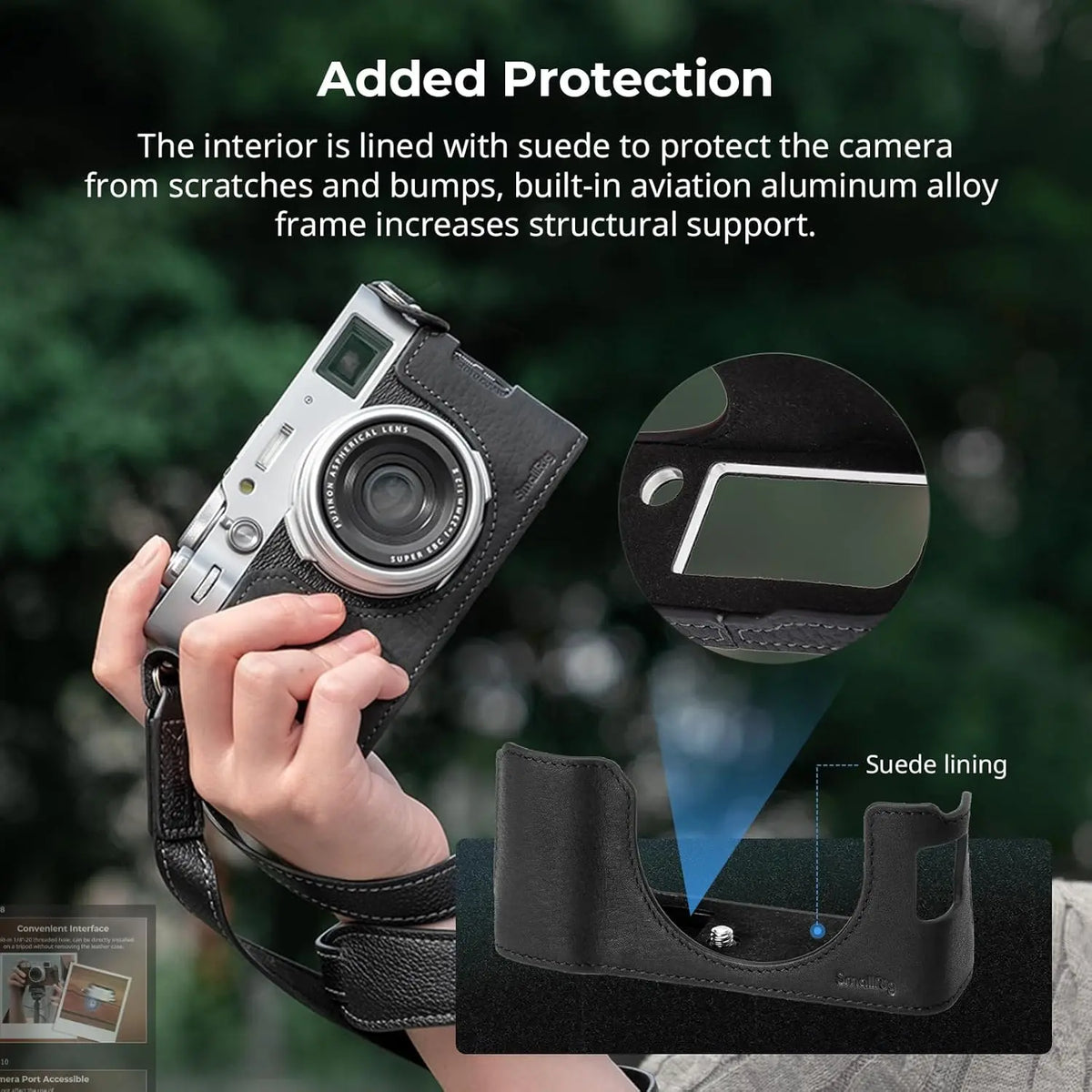 SmallRig X100VI Half Leather Case Kit with Shoulder Strap SR-4700 SMALLRIG